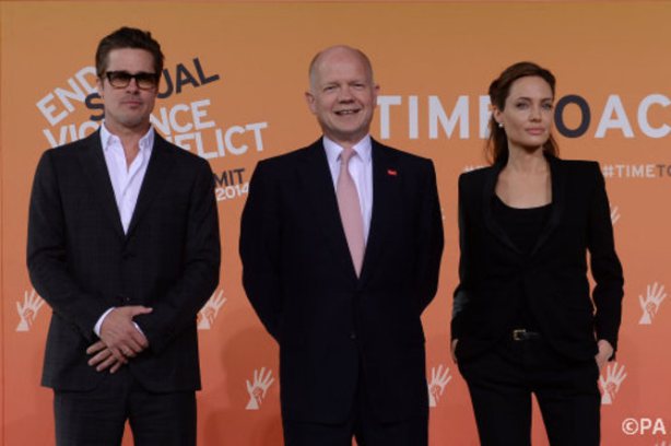 Jolie and Hague at war rapes summit